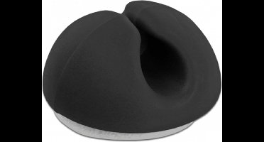 Kabelhouder mini zelfklevende set 10 stuks zwart