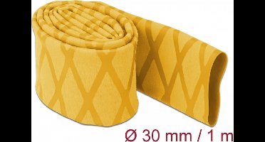 Warmte krimpbuis x-patroon niet-slip 1 m x 30 mm geel