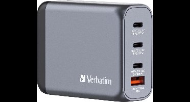 Verbatim GNC-100 GaN Oplader 4 Poorten 100W USB A/C