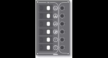 Lalizas Waterdichte Schakelaar Sp Offshore-paneel Grijs 6