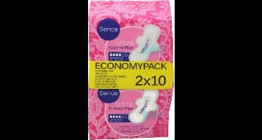 Sence Maandverband Normal 2x 10 stuks - Voordeelverpakking 6 stuks