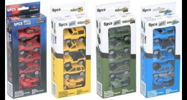 Auto Speelset 5Stuks
