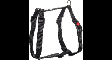 Flamingo Ziggi H-harnas - Harnas Honden - H-harnas Ziggi Zwart XXL 65-100cm 25mm - 1st