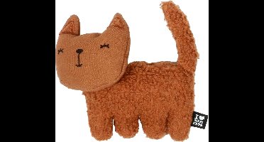 I Love Happy Cats - Anneleen Bru - Zoey - Navulbaar Katvormig Trapkussen 15x5x12cm Bruin - 174094