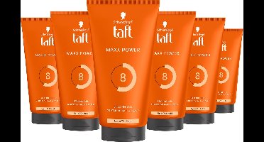 Taft Gel Maxx Power - Haarstyling - Haarmousse - Sterke Fixatie - Voordeelverpakking - 6x 150 ml