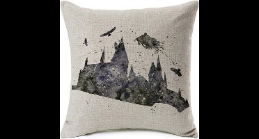 Harry Potter Kussenhoes | Hogwarts & Dementor | 45x45 cm