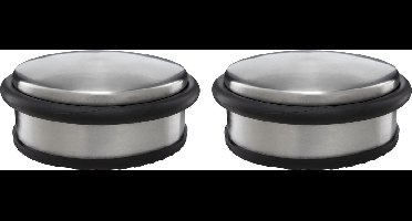 Protect-it Deurstopper/deurbuffer - 2x - D100 x H45mm - 1,15kg - RVS - premium - zonder montage