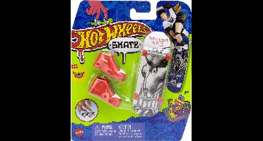 Hot Wheels SKATE SKELETOS Board, Vingerskateboard, 5 jaar