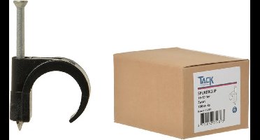 Tack Spijkerclips 16mm tot 19mm zwart 100 stuks