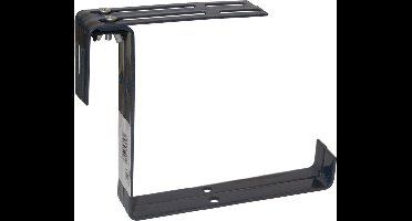 Geli Balkonbeugel - 2x - voor railing t/m 14 cm - grijs - bloem/plantenbakken ophang beugel