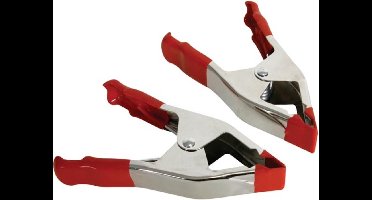 Toolland Lijmklemmen, metaal, 150 mm (6"), 2 stuks, snelle sluiting, rood