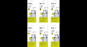 EKO - Afvalzakken 18-21 ltr (D) (6x20 stuks) - - wit - Afvalzak