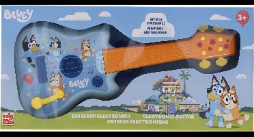 Bluey Elektronische Gitaar - Met 4 snaren, versterker en geluidseffecten