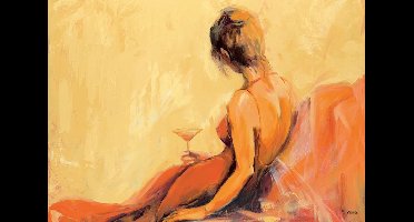 Kunstdruk Elena Filatov - Just for one drink 100x70cm