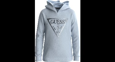 Guess Girls Logo Hoodie Blauw - Maat 140