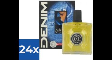 Denim Aftershave Men - Original 100 ml - Voordeelverpakking 24 stuks