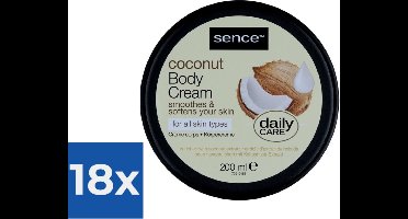 Sence Bodycreme Coconut 200 ml - Voordeelverpakking 18 stuks