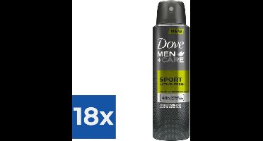 Dove Men Care Sport Active - Fresh Deodorant 150 ml - Voordeelverpakking 18 stuks