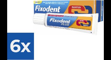 Fixodent Kleefpasta Plus Duo Premium 40 gr - Voordeelverpakking 6 stuks