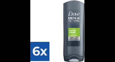 Dove Men + Care - Douchegel - Extra Fresh - 6x 250ml - Voordeelverpakking