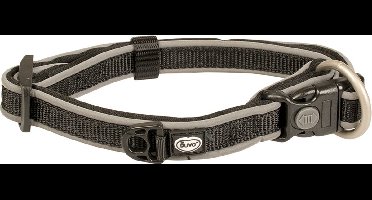 Duvo+ West Halsband Nylon Zwart L 35-55cm/20mm
