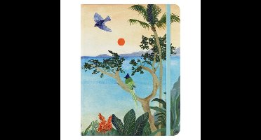 Peter Pauper Mid Size notitieboek - Tropical Paradise - met elastieksluiting - 16x21 cm