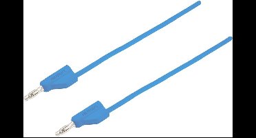 VOLTCRAFT MSB-300 Meetsnoer [Banaanstekker 4 mm - Banaanstekker 4 mm] 0.75 m Blauw 1 stuk(s)