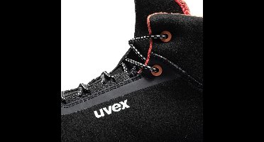 Uvex 1 G2 Stiefel S2 68508 Schwarz, Rot (68508)-39 (Weite 11)