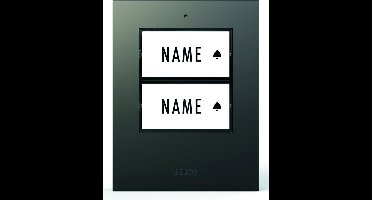 M-E BELL-502-TXA EXTRA Draadloze DEURBELDRUKKER - 2x drukknop - groot bereik - antraciet - 41305