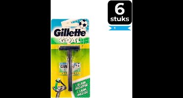 Gillette Goal Stainless Razor (with blades) - Voordeelverpakking 6 stuks