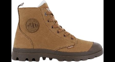 PALLADIUM Pampa HI ZIP WL - Heren Winter Laarzen Boots Schoenen Leer Bruin 05982-257-M - Maat EU 44 UK 9.5
