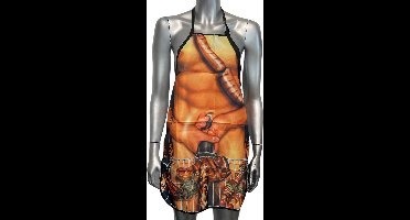 Grappig Keuken Schort Met Man BBQ