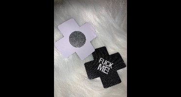 New Age Devi - "Zwarte \Kruis \Tepel \Stickers"