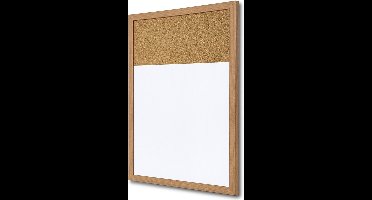 Combibord - Whiteboard Hout / Prikbord 45 X 60 cm - Syna WBC450X600LB
