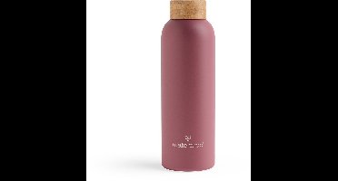 waterdrop® Thermosfles - 600 ml - Roestvrij Staal - Mat Roze