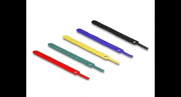 Delock Hook-and-loop cable tie L 150 x W 12 mm coloured Set 10 pieces