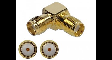 Adapter SMA Jack naar SMA Jack 90 ° 10 GHz