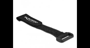 Haak-en-lus kabelbind met lus L 150 x w 20 mm zwarte 5 stuks