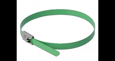 DeLOCK 18802 kabelbinder Staal Groen 10 stuk(s)