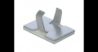 Delock Cable clamp self-adhesive aluminium 10 pieces