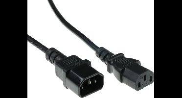 ACT Netsnoer C13 - C14 zwart 0,9 m AK5165