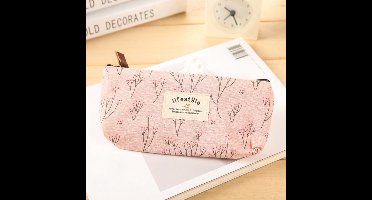 Bloemen School Etui - pennenzak - schoolspullen