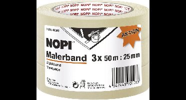 tesa 04790-00000-01 Schilderstape Beige (l x b) 50 m x 25 mm 3 stuk(s)