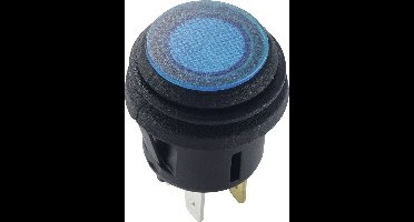 TRU COMPONENTS 1587920 TC-R13-527D2B Drukschakelaar 14 V/DC 20 A 1x aan/uit Continu Blauw 1 stuk(s)