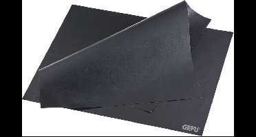 Bakmattenset, 2 stuks, Teflon & Glasvezelgaas, 44 cm x 39 cm (knipbaar), Zwart - GEFU | AGEN
