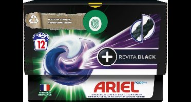 Ariel All-in-1 Pods+ Wasmiddelcapsules Revita Black 12 stuks - Voordeelverpakking 24 stuks