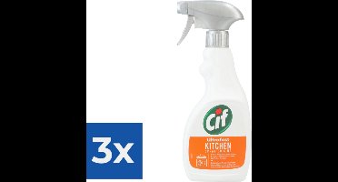 Cif Spray Keuken Ultrafast 500ml - Voordeelverpakking 3 stuks