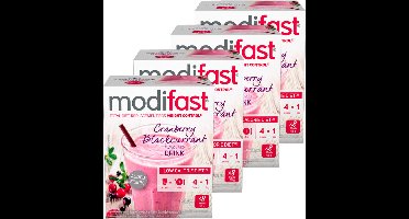 Modifast Intensive | Milkshake Cranberry | 4 Stuks | 4 x 440 g