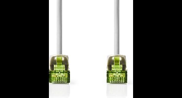 Nedis CAT7 Netwerkkabel - S/FTP - RJ45 Male - RJ45 Male - 2.00 m - Snagless - Rond - LSZH - Grijs - Label