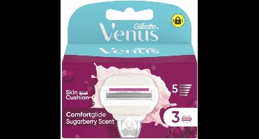 Gillette Venus ComfortGlide Sugarberry Navulmesjes - 3 Stuks